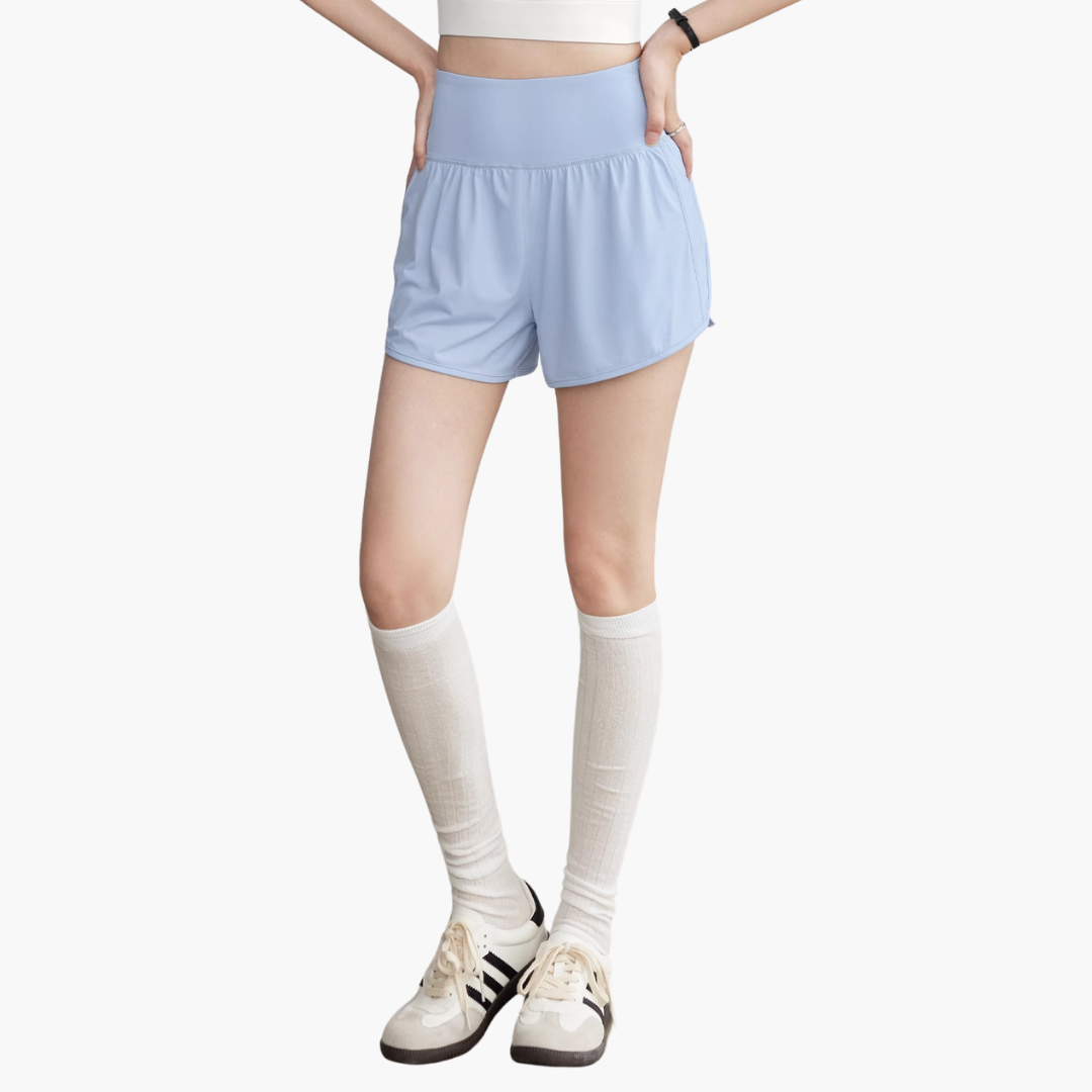Sportsshorts til kvinder med høj talje til daglig brug