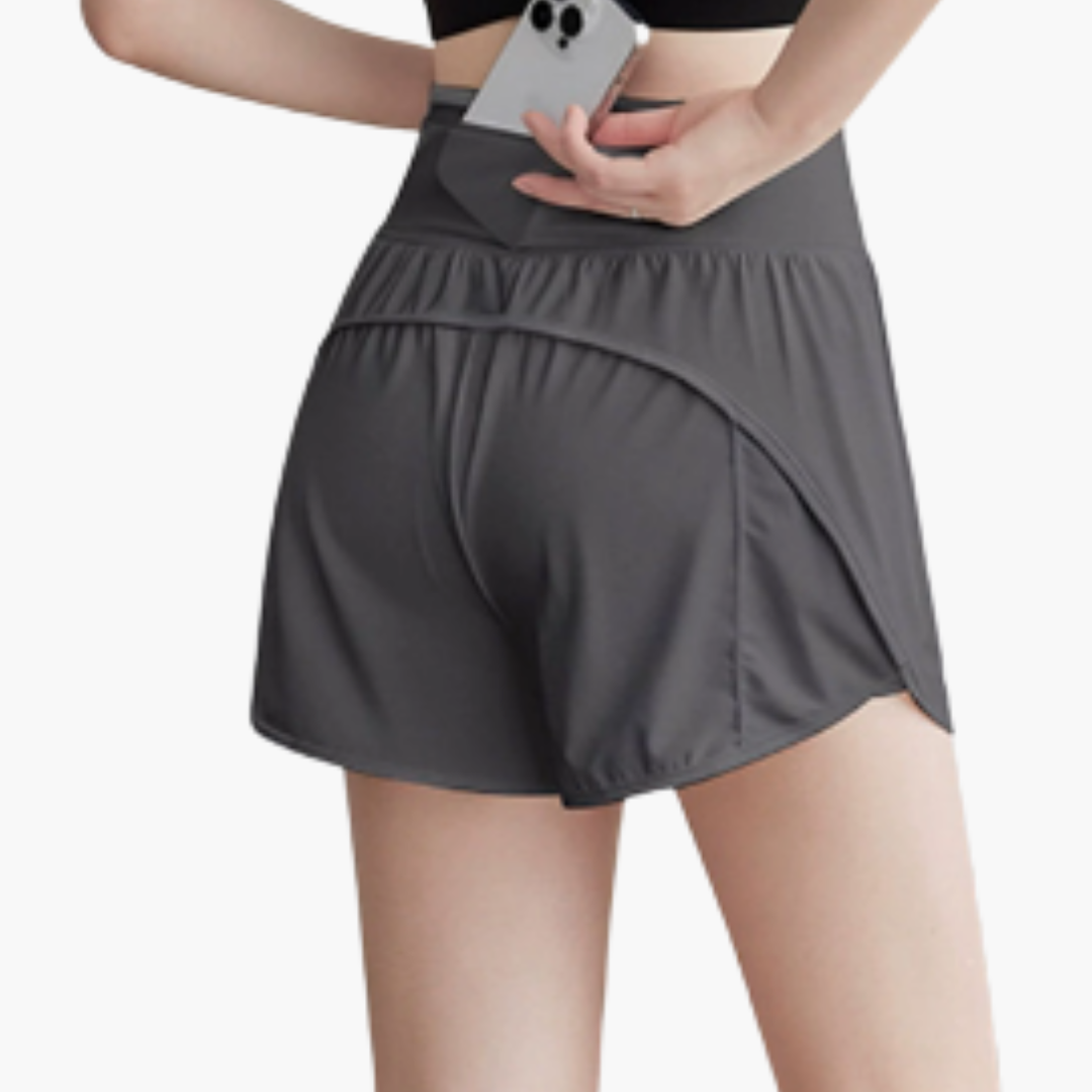 Sportsshorts til kvinder med høj talje til daglig brug