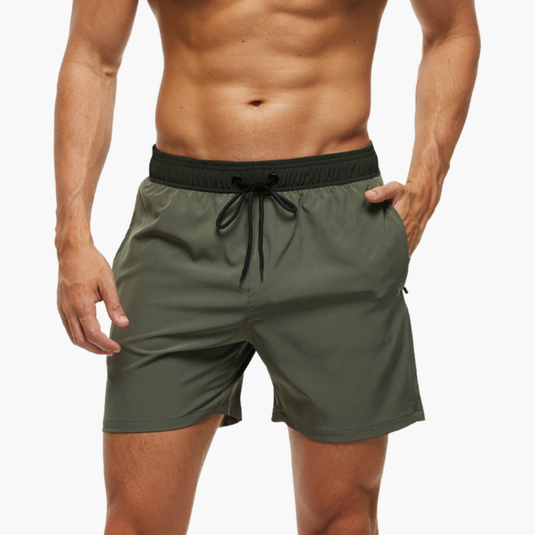 Shorts for menn med elastisk design