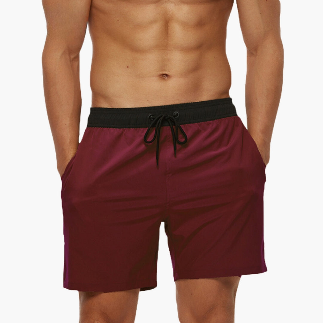 Shorts for menn med elastisk design