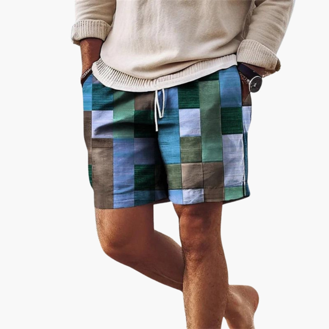 Shorts pour hommes avec taille élastique