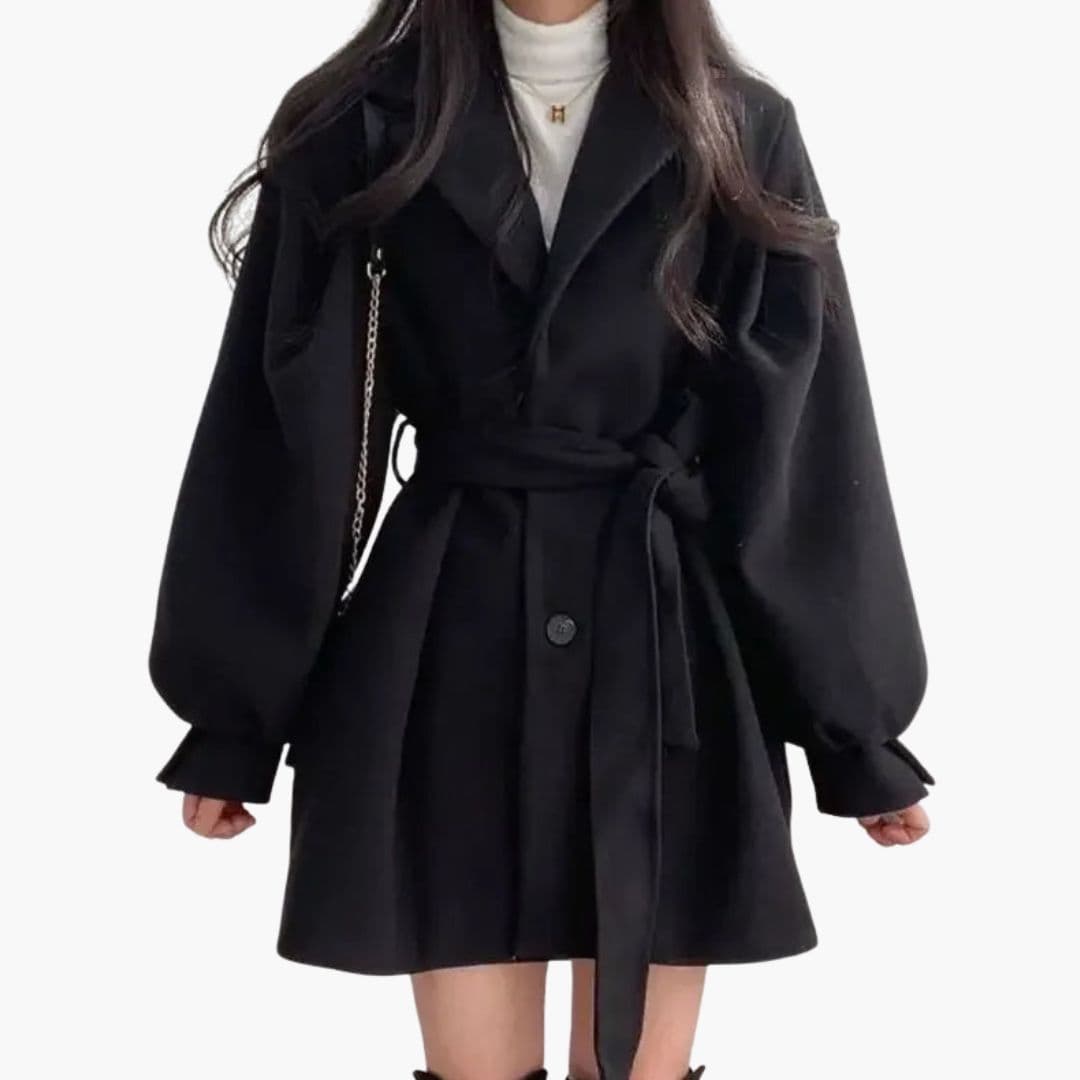 Trench femme avec ceinture à la taille