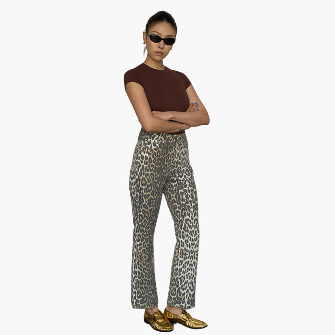T shirt femme avec col rond et manches courtes