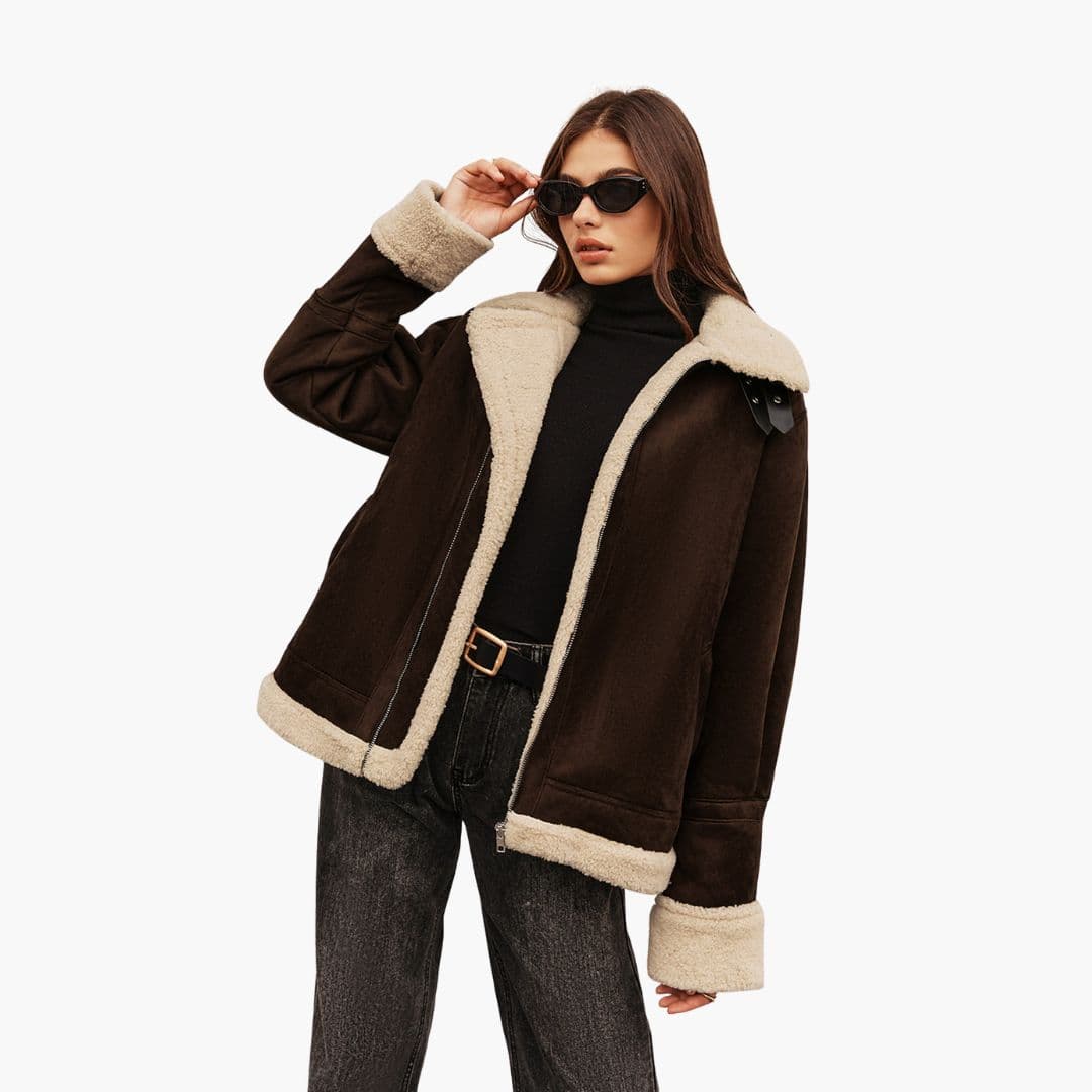 Women's Jacket with Foldable Collar