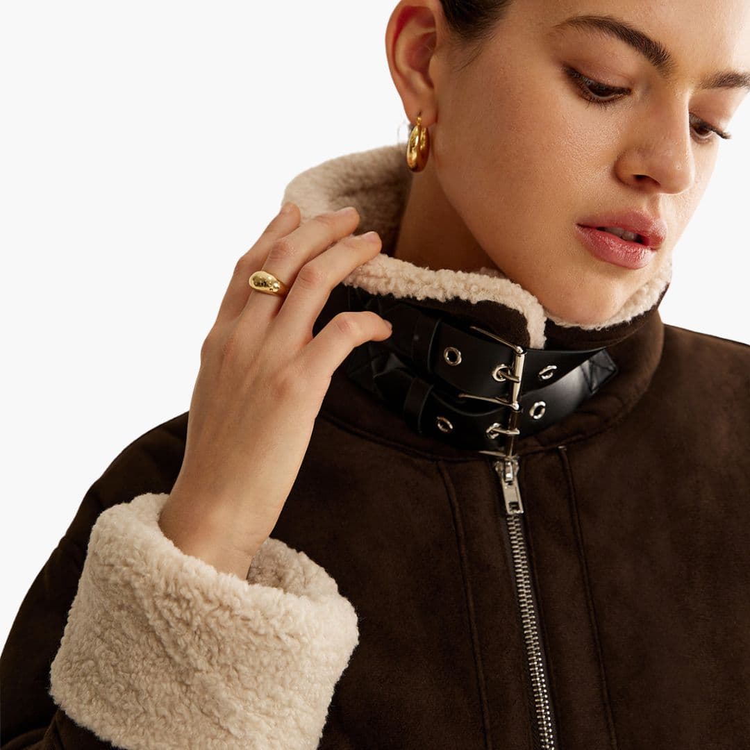 Women's Jacket with Foldable Collar