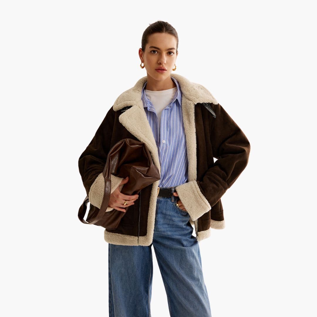 Women's Jacket with Foldable Collar