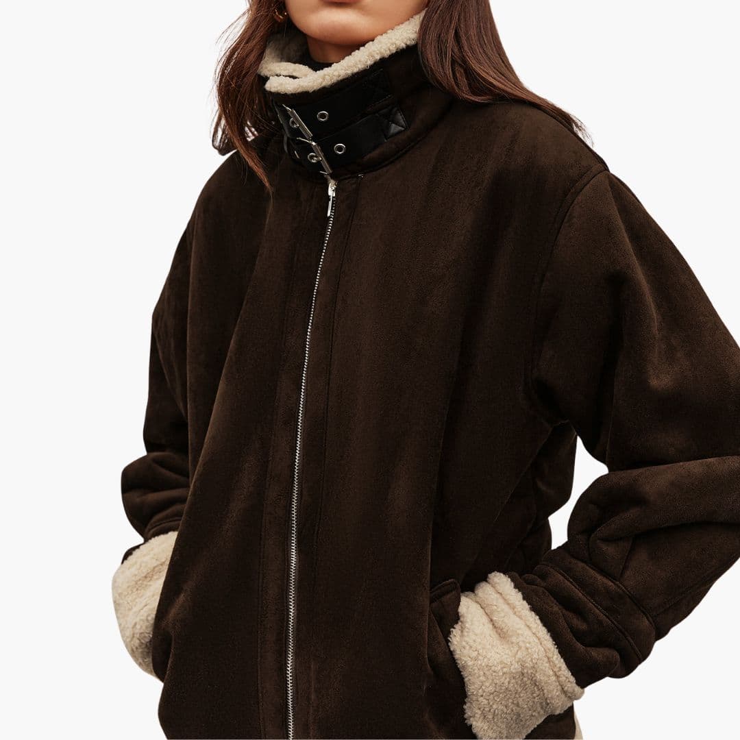 Women's Jacket with Foldable Collar