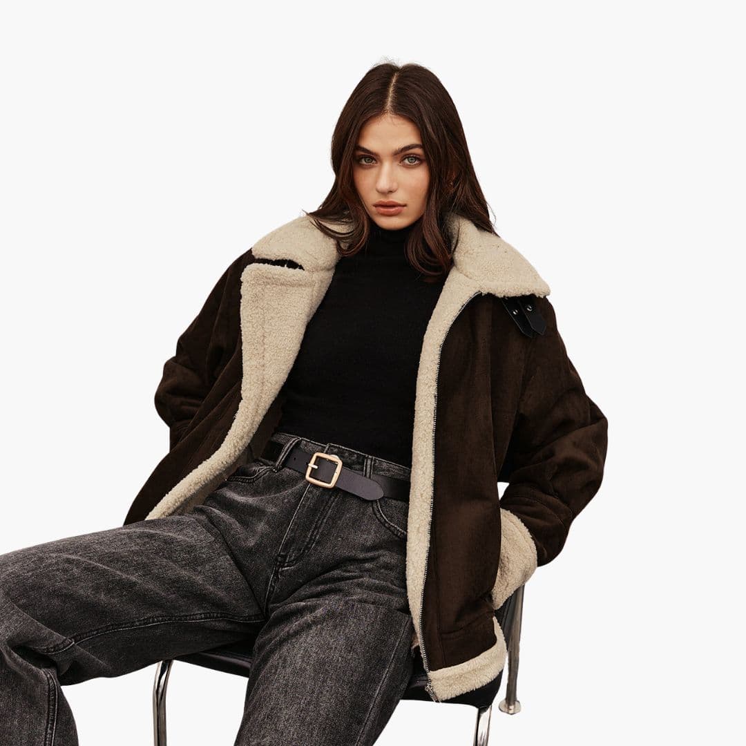 Women's Jacket with Foldable Collar