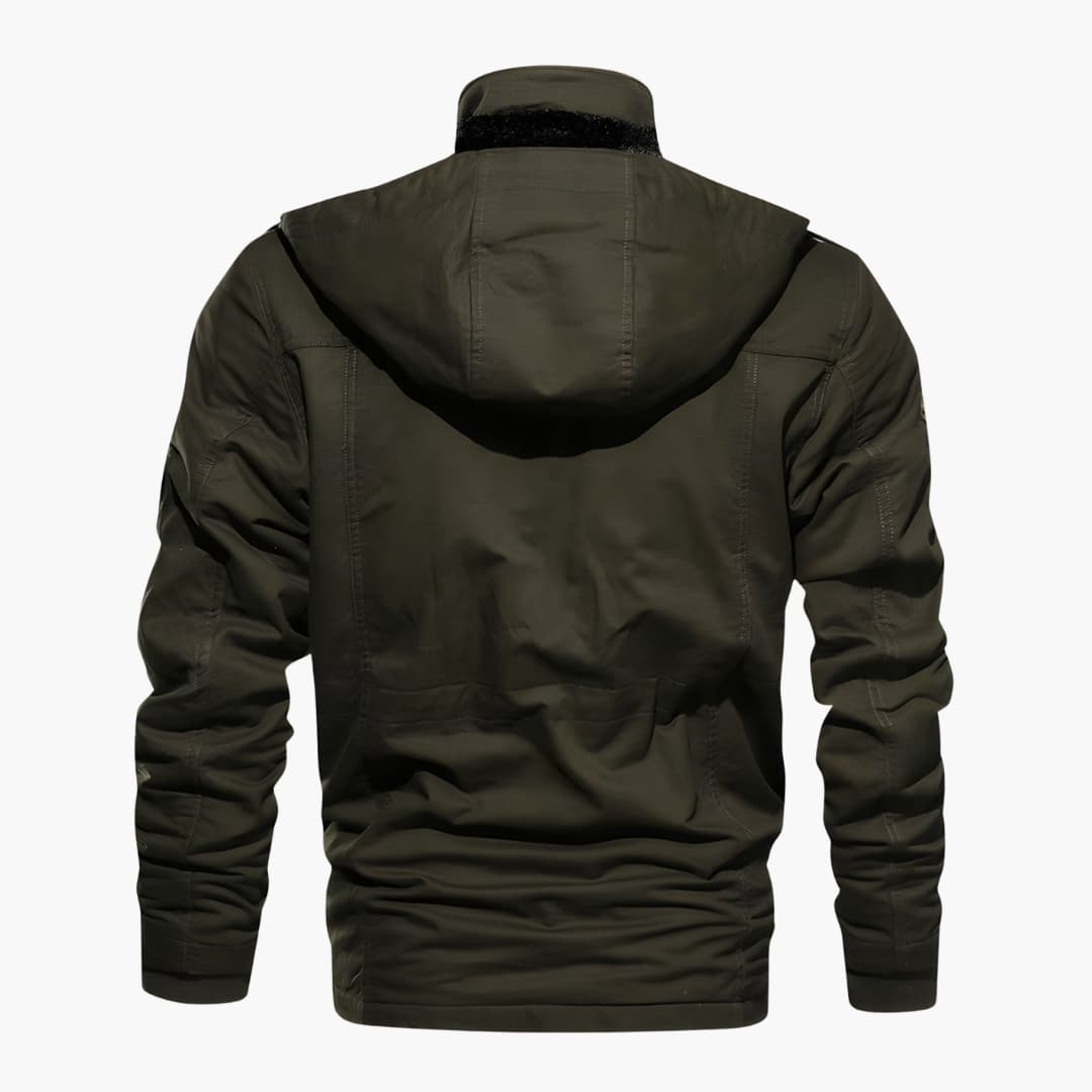 Veste Homme à Capuche avec Multiples Poches sur le Devant
