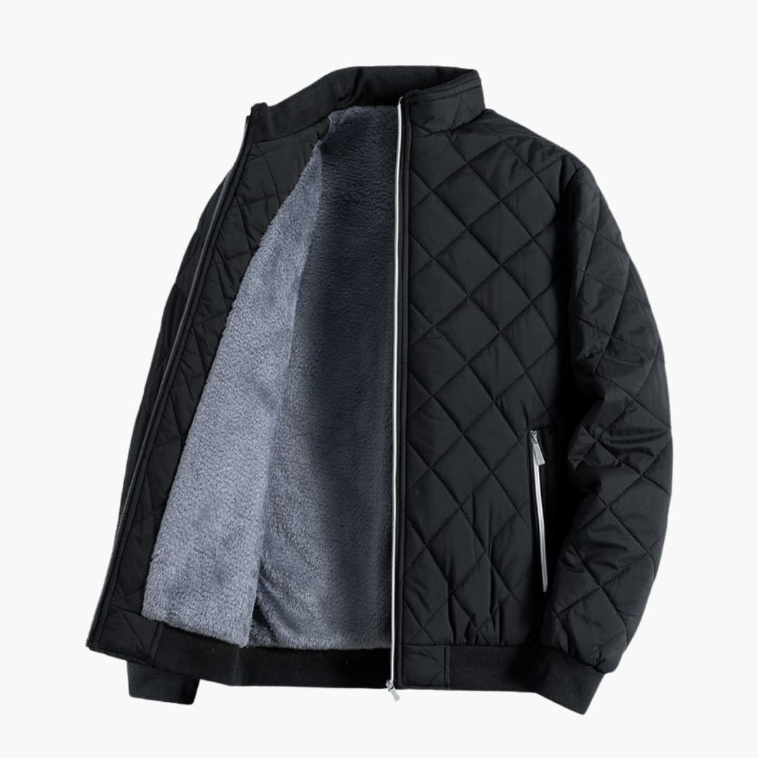 Steppjacke Herren mit Innenfutter und Frontreißverschluss