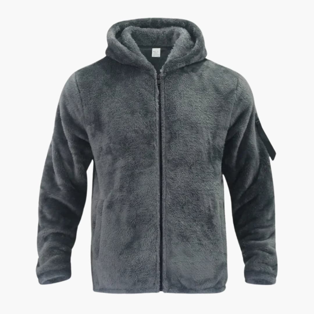 Veste à capuche pour homme avec fermeture éclair