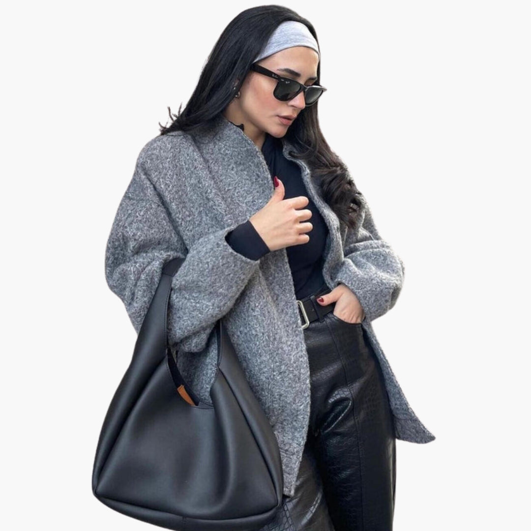 Veste bomber femme avec col montant et poches avant