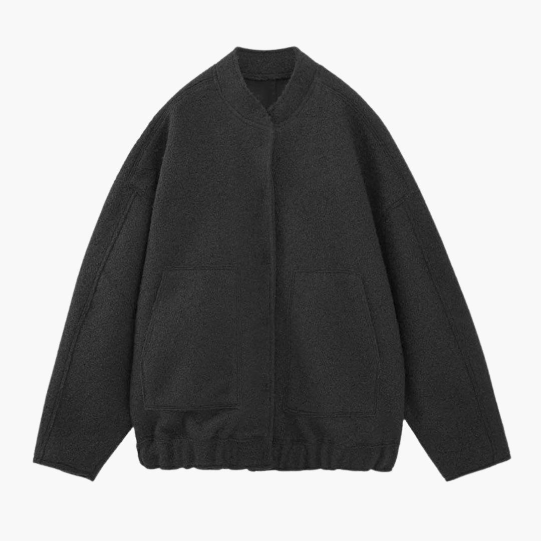 Veste bomber femme avec col montant et poches avant