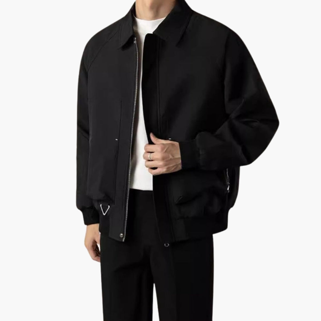Veste bomber homme avec fermeture zippée frontale