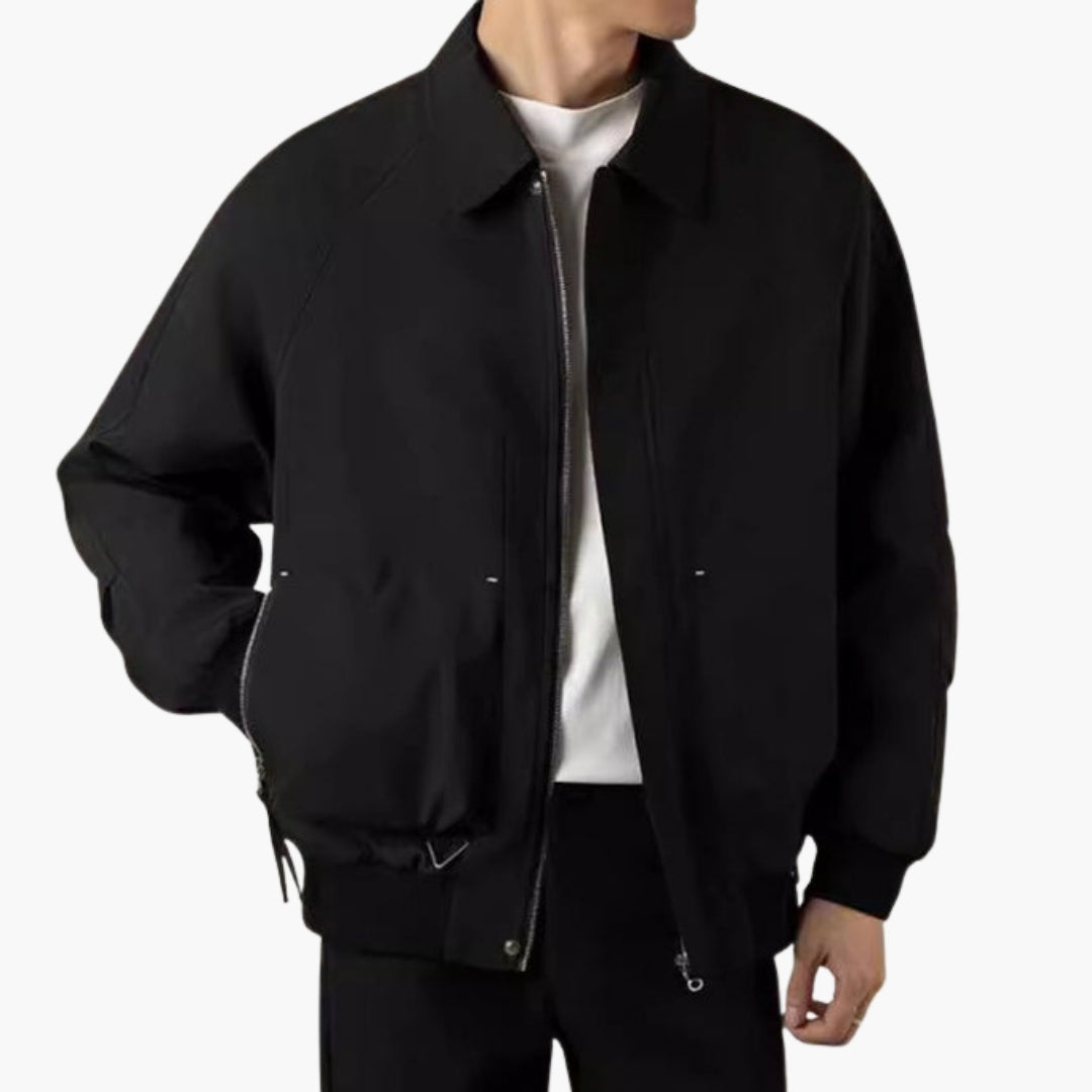 Veste bomber homme avec fermeture zippée frontale