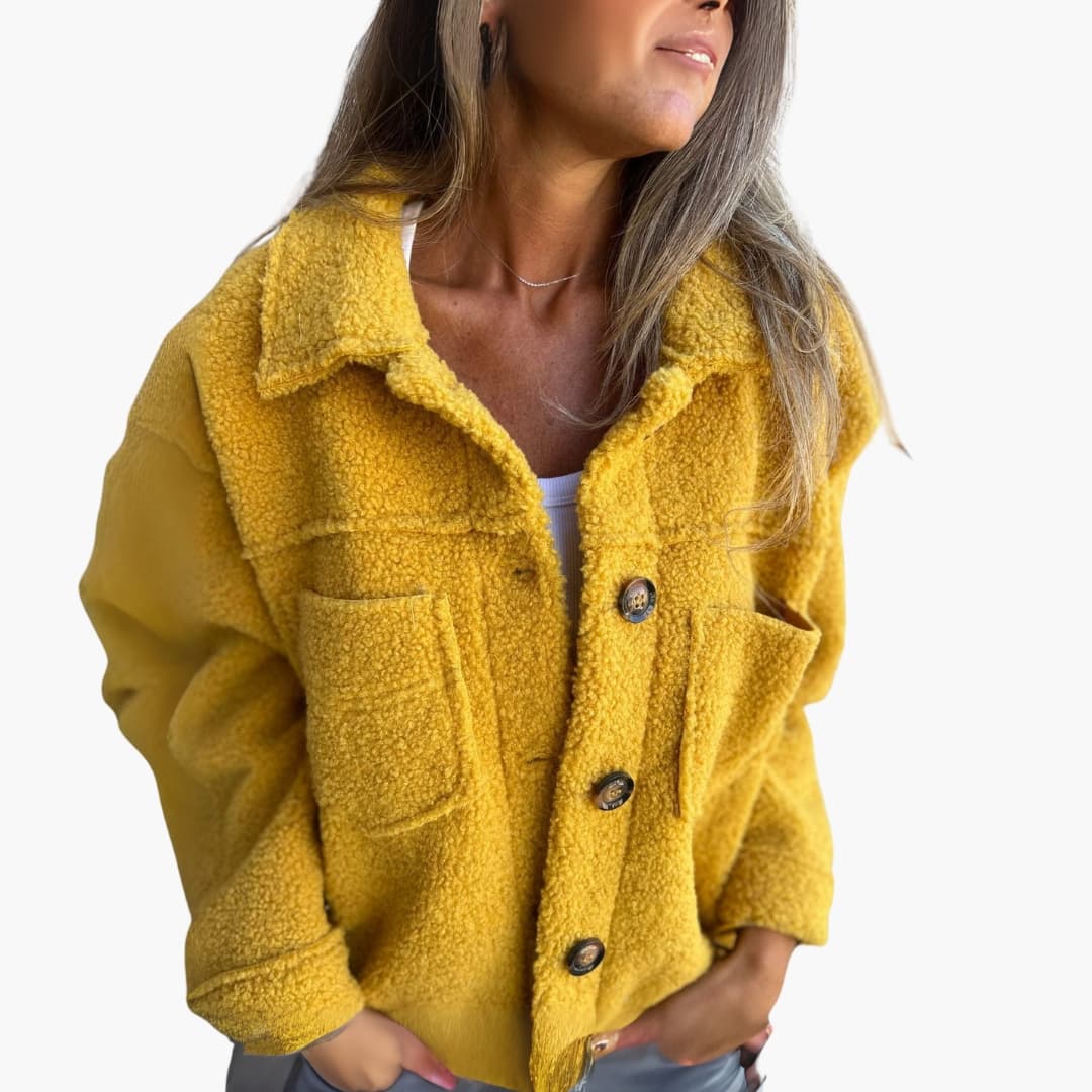 Damenjacke mit aufgesetzten Taschen