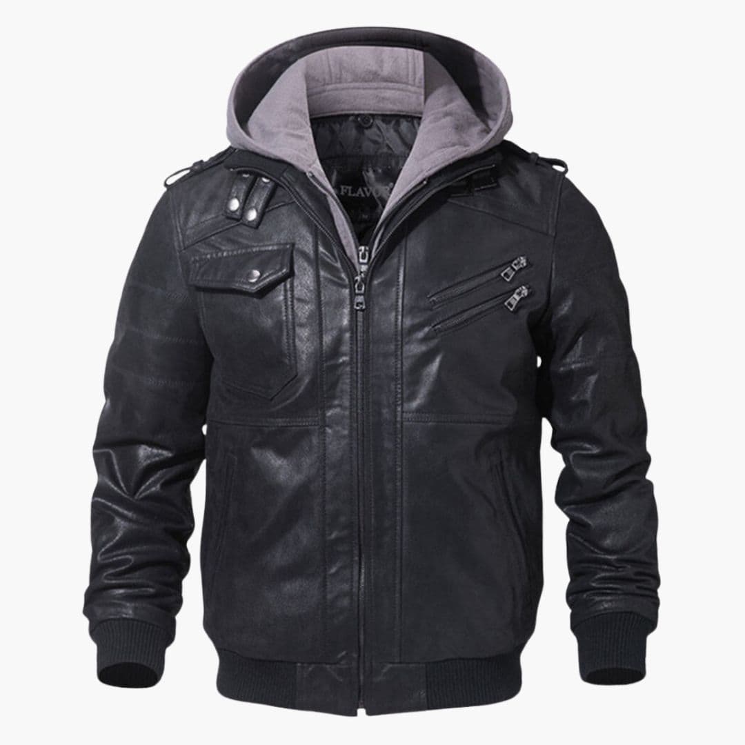 Veste homme à capuche avec poches multiples
