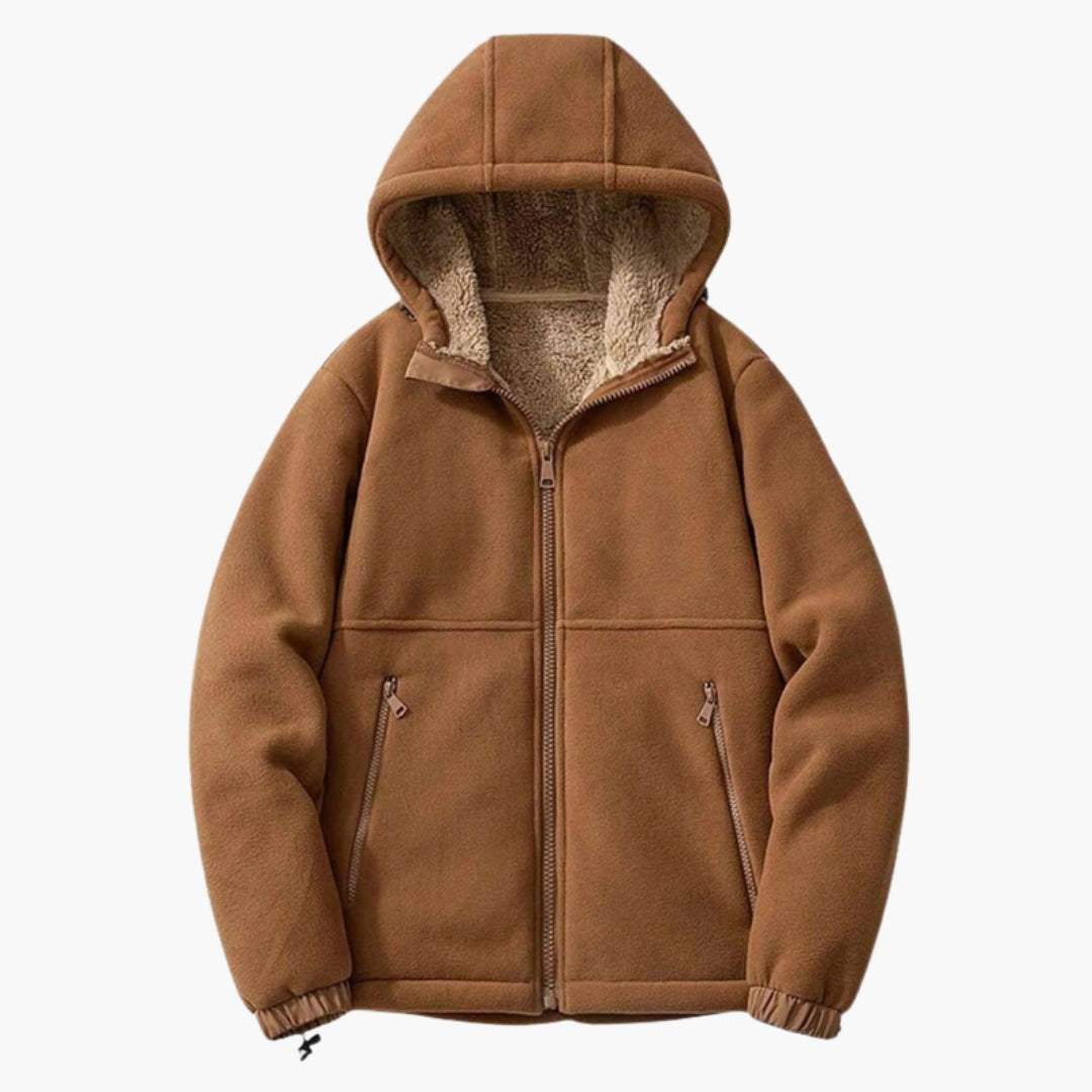 Herren-Kapuzenjacke mit Reißverschlusstaschen