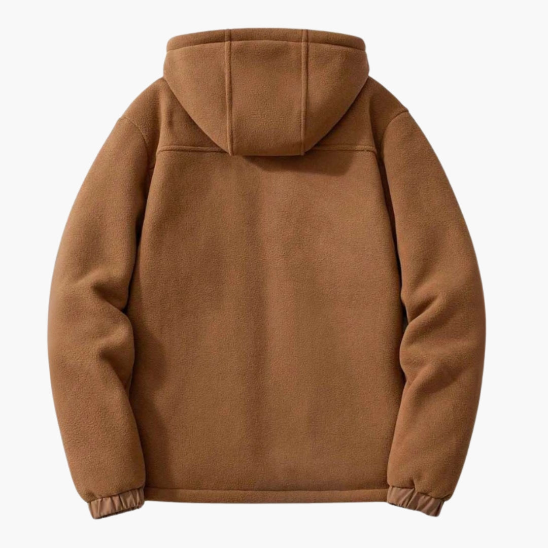 Herren-Kapuzenjacke mit Reißverschlusstaschen