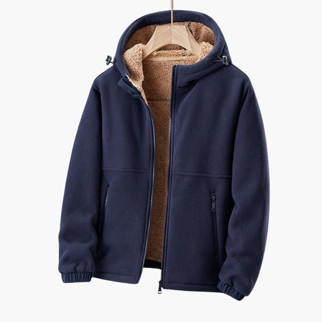 Herren-Kapuzenjacke mit Reißverschlusstaschen