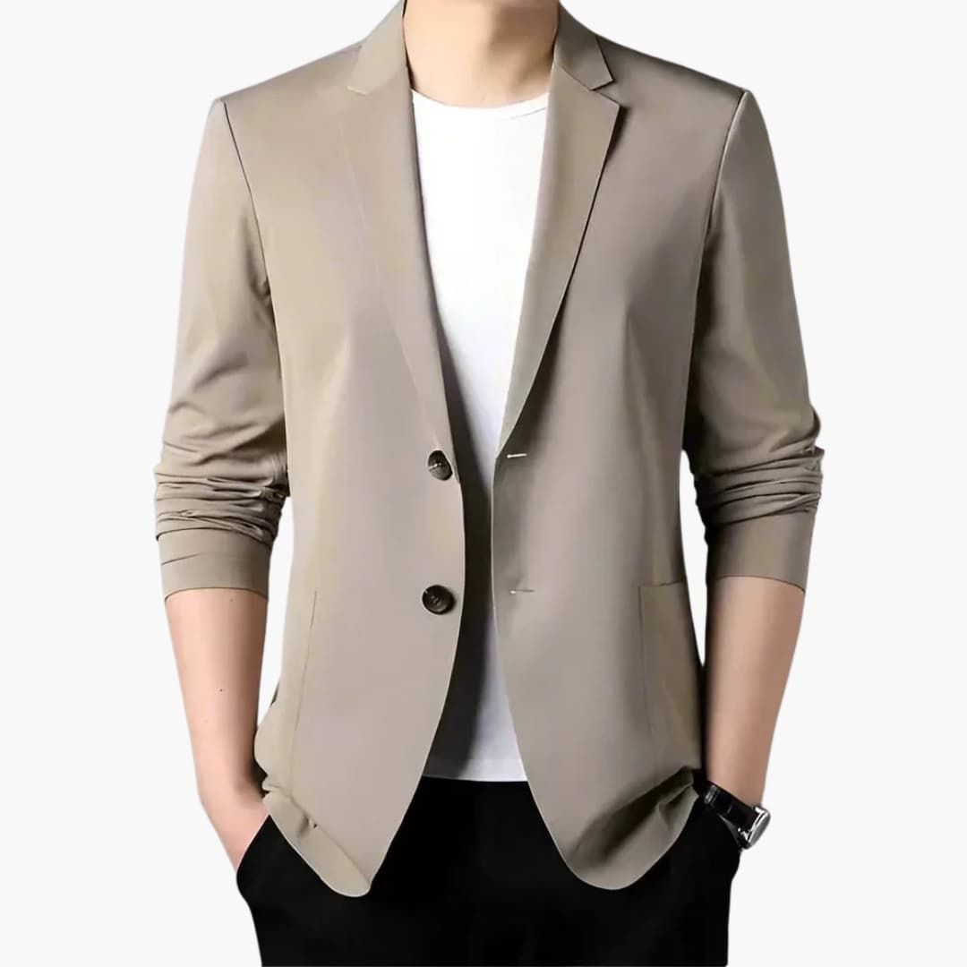 Veste homme avec coupe ajustée et boutons avant