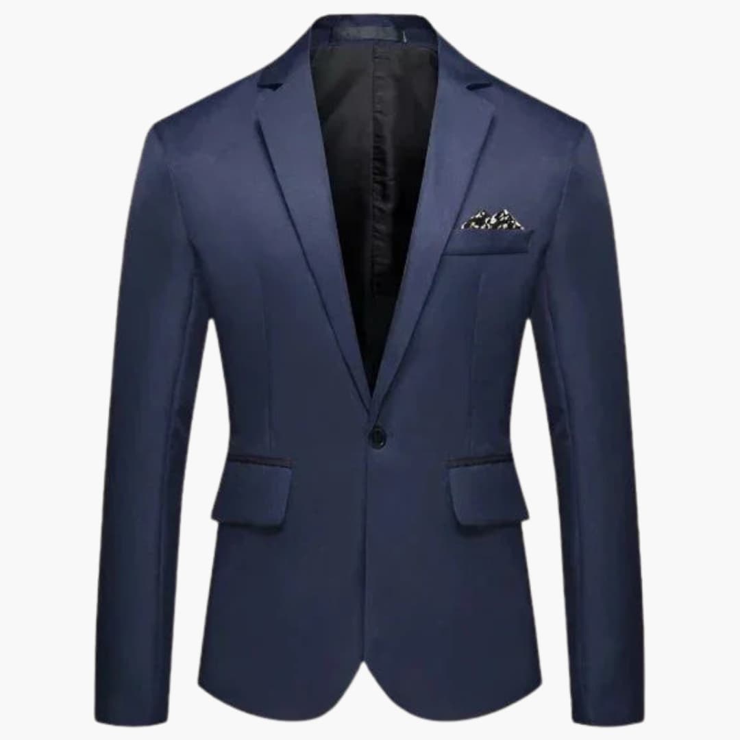 Veste homme avec revers cranté et poches à rabat