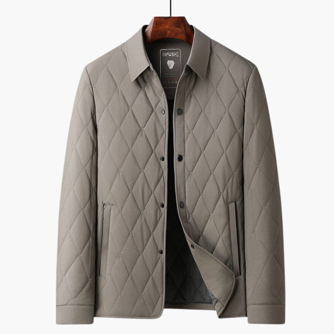 Veste homme matelassée à col chemise