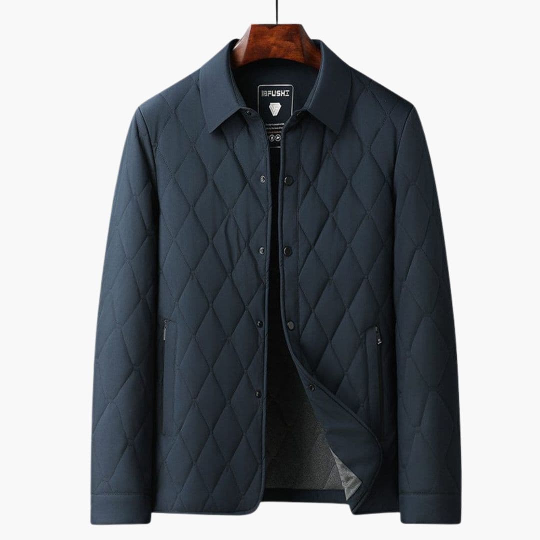 Veste homme matelassée à col chemise