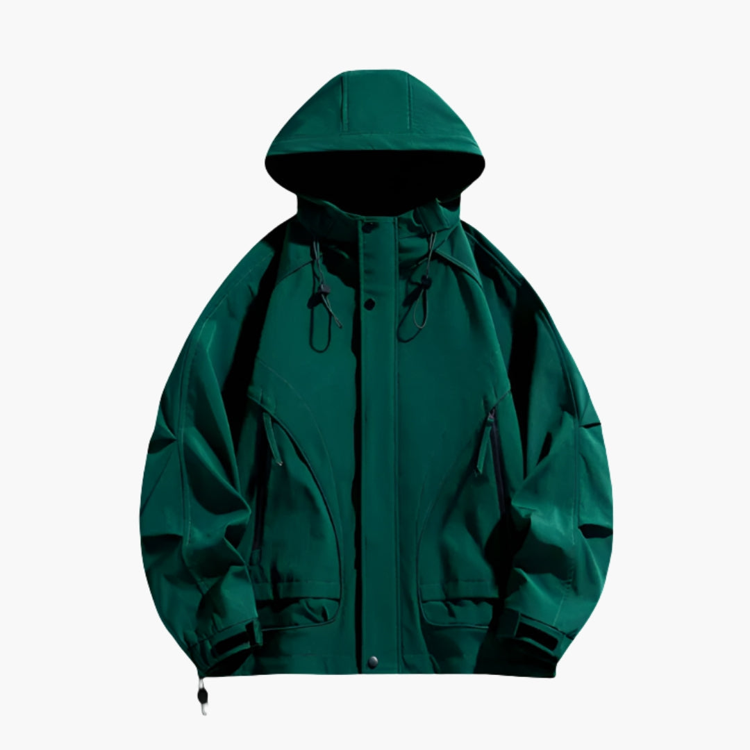 Herrenjacke für den Außenbereich mit verstellbarer Kapuze