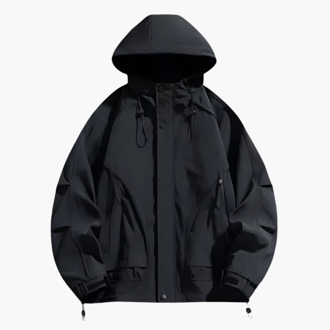 Herrenjacke für den Außenbereich mit verstellbarer Kapuze