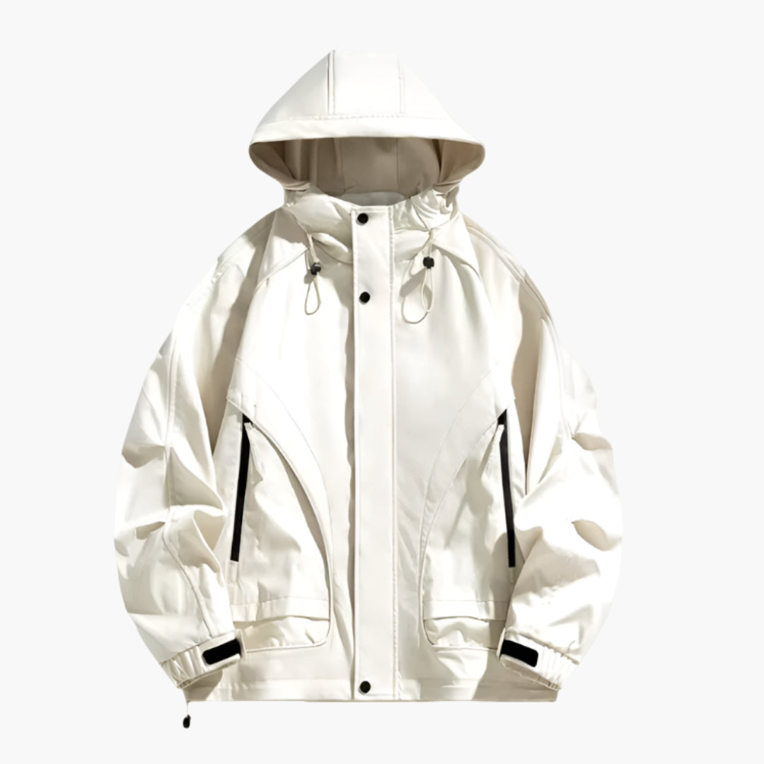 Herrenjacke für den Außenbereich mit verstellbarer Kapuze