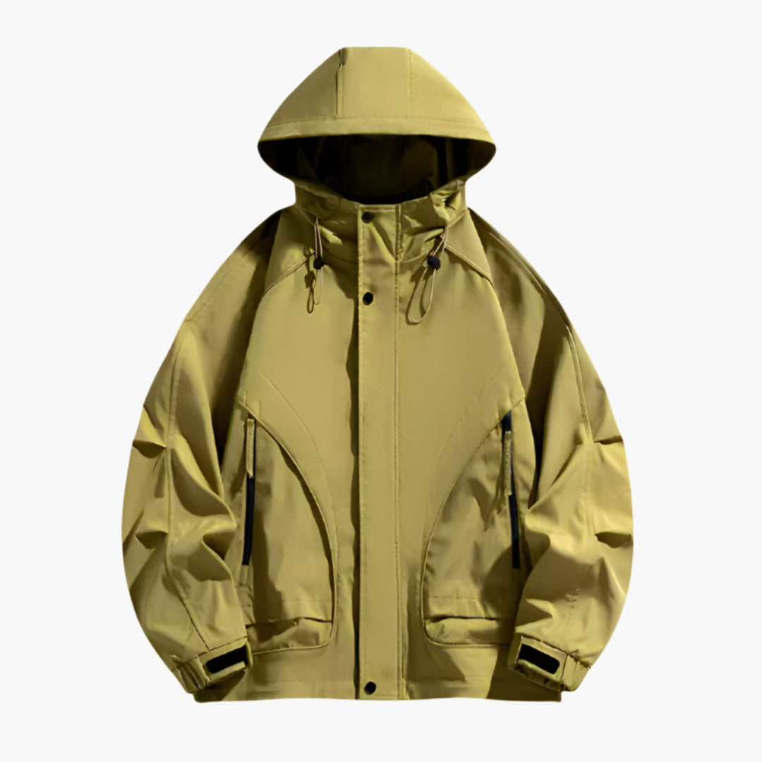 Herrenjacke für den Außenbereich mit verstellbarer Kapuze