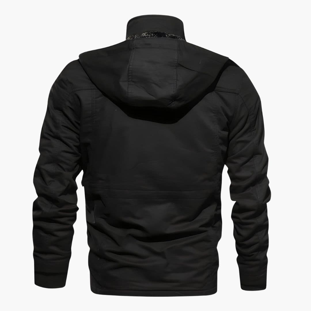 Giacca tattica uomo con cappuccio e multiple tasche