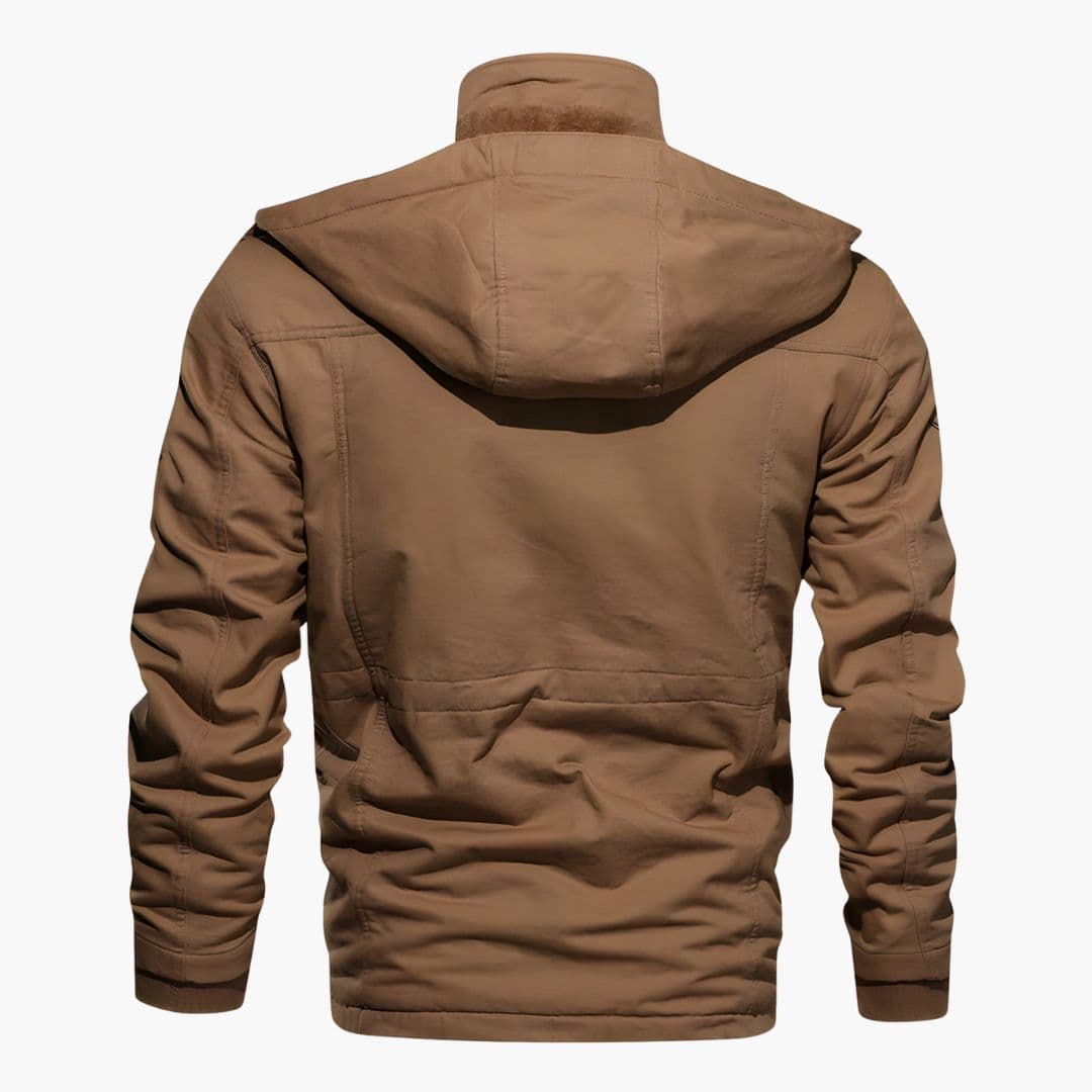 Giacca tattica uomo con cappuccio e multiple tasche