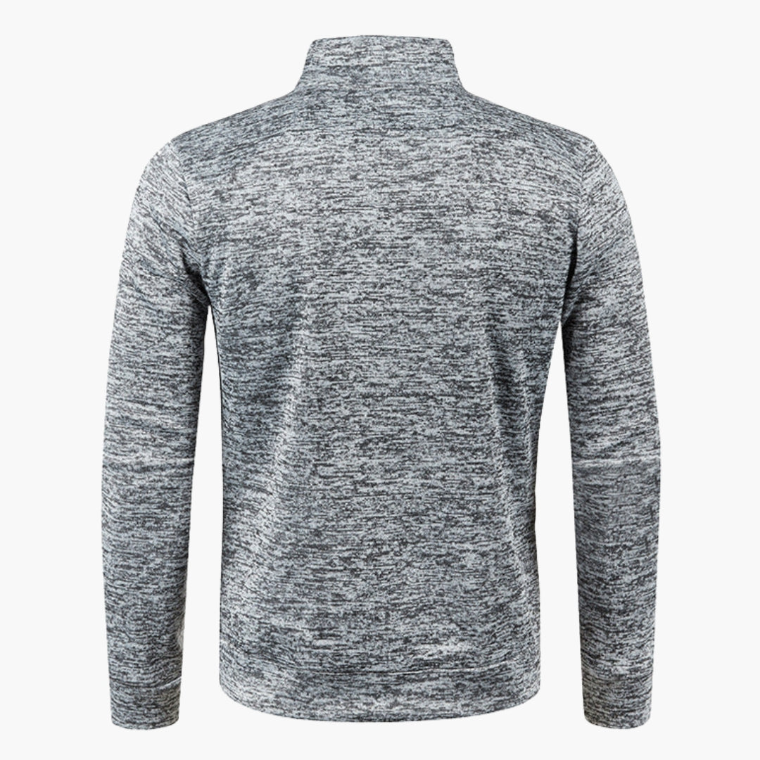 Veste zippée homme à col montant et manches longues